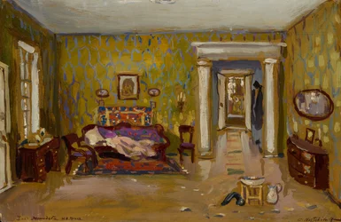 Intérieur pour la pièce de théâtre de Nikolai Gogol, Le Mariage, 1944
